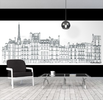 Picture of Facades de Paris avec Tour Eiffel
